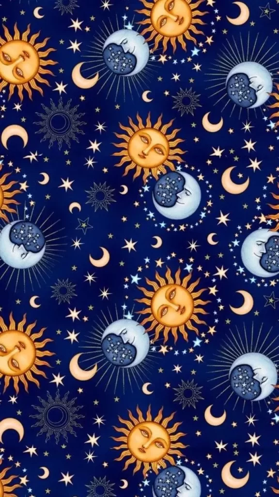 Image of sun and moon wallpaper