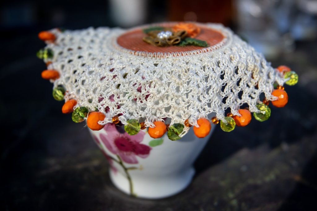 crochet coaster cottagecore