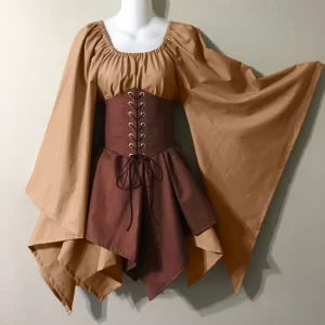Khaki Winifred Renaissance Dress